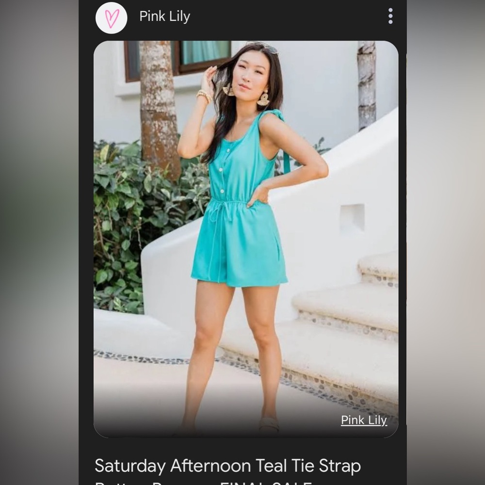 Pink Lily Romper